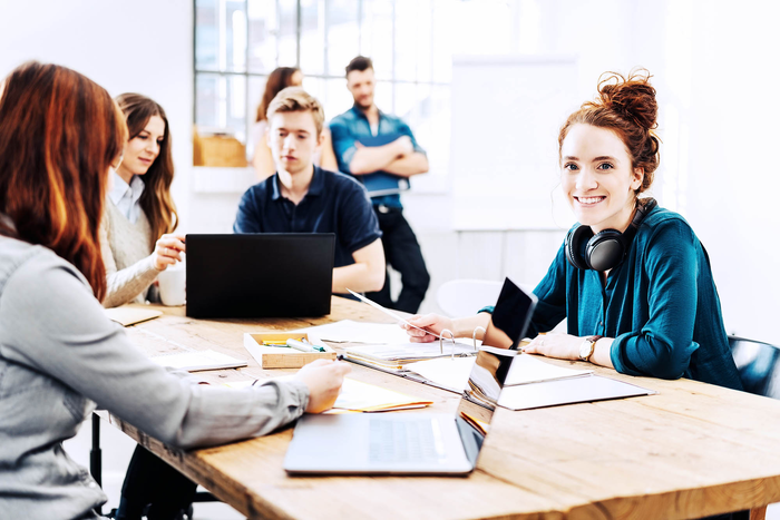 Weiterbildung Studenten am lernen